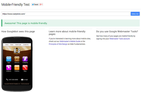 Mobile-Friendly Test